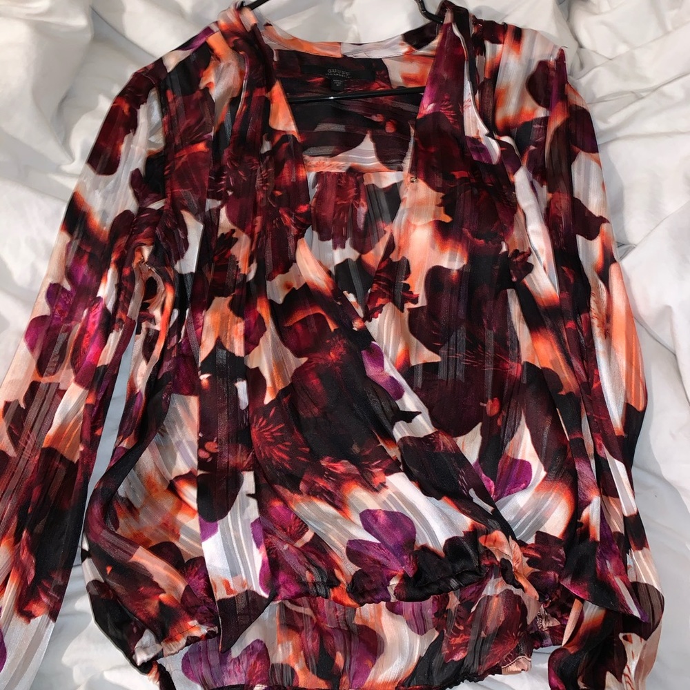 business casual blouse from guess size M